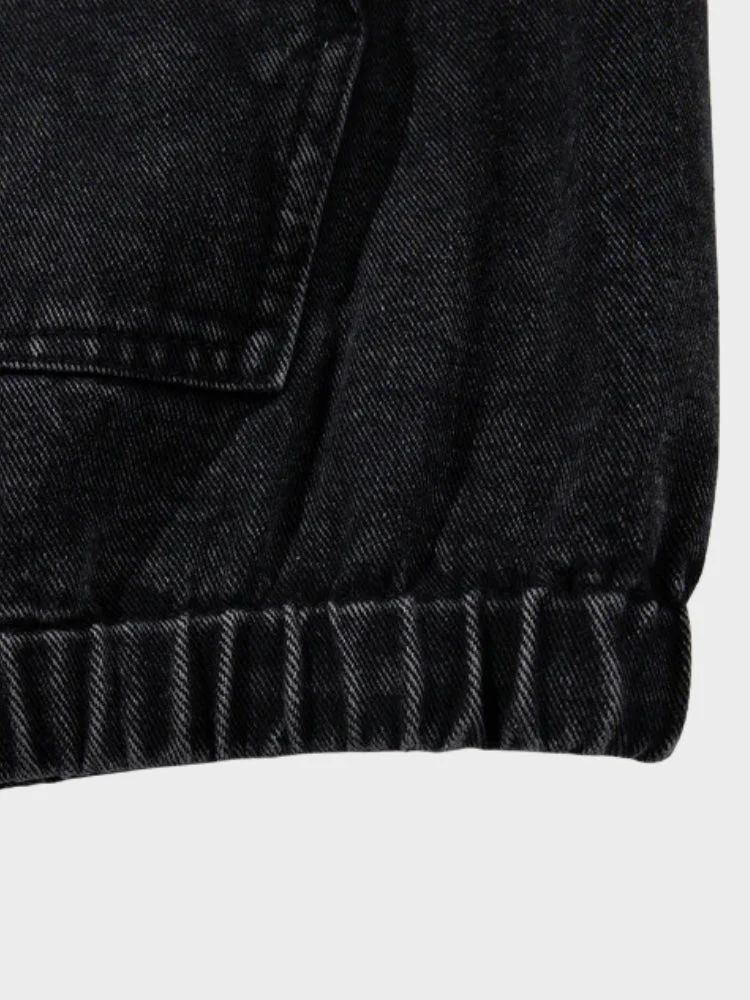 DCRB Toggle Front Washed Denim Hoodie - Image 9