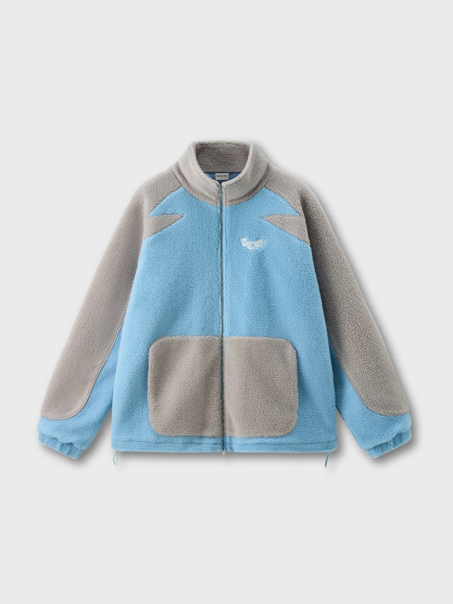 DCRB Two Tone Sherpa Fleece Jacket Black - Image 10
