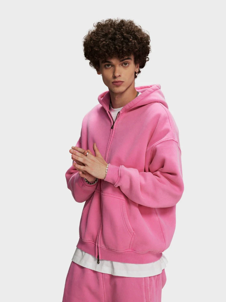 Decarba Washed Hoodie with Zipper - Image 26