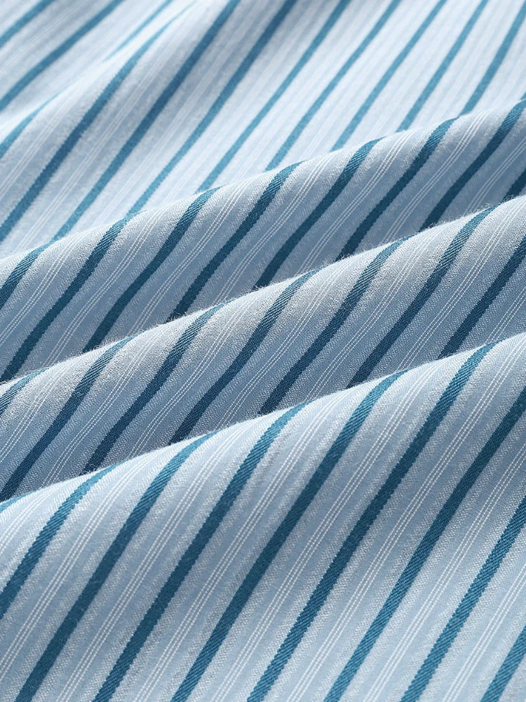 Light Blue Mykonos Collar Shirt - Image 5