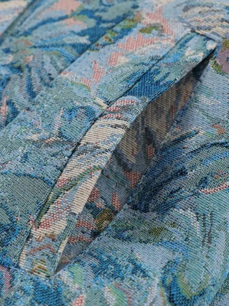 Oil Painted Flower Denim Jacket - Image 7